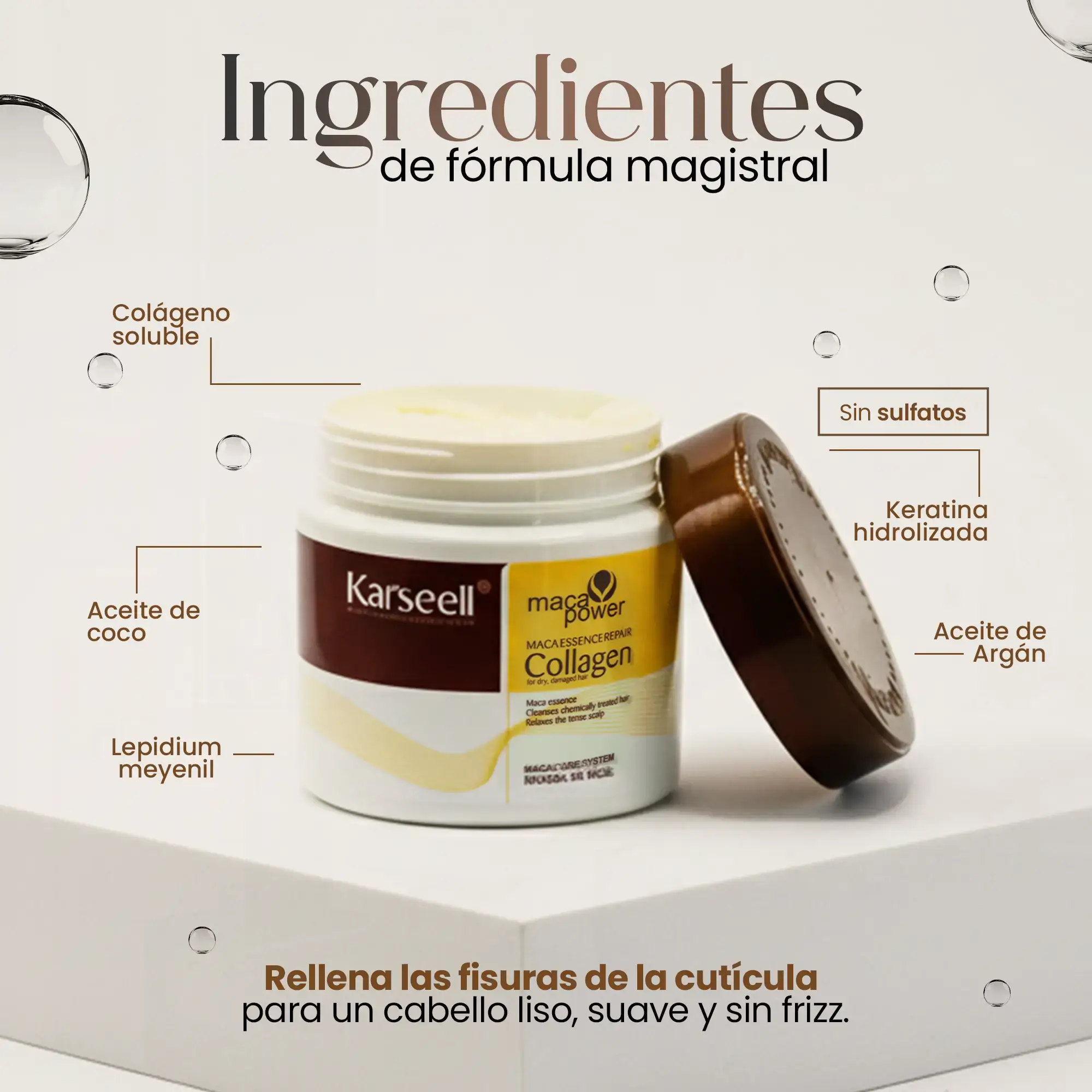 Mascarilla Capilar Karseell Colágeno 500 ml.